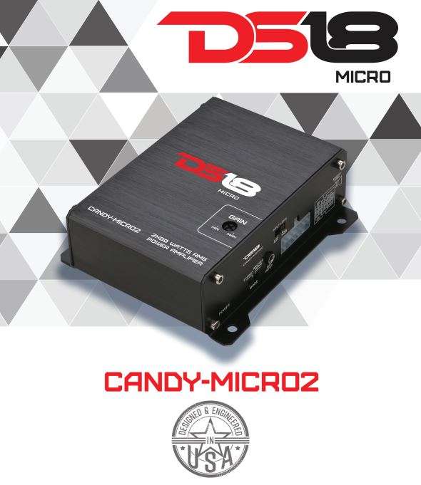 DS18 Candy Micro 2 Owner's Manual - thank you