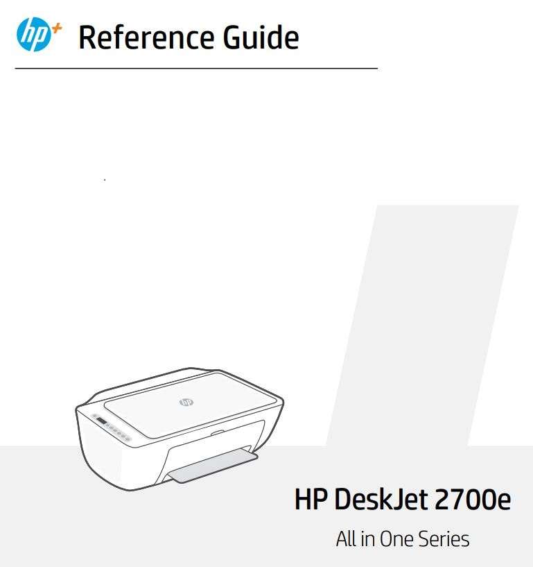 HP All in One Series DeskJet 2700e User Manual