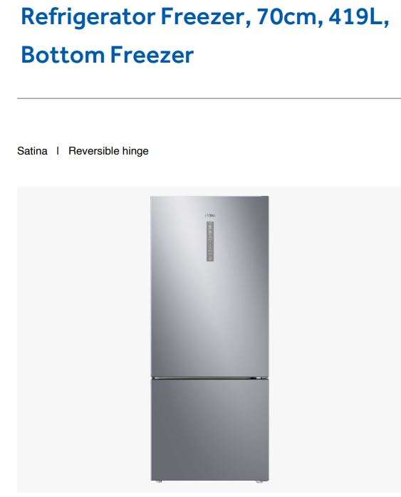 Haier HRF450BS2 Refrigerator Freezer 70cm 419L Bottom Freezer User Guide