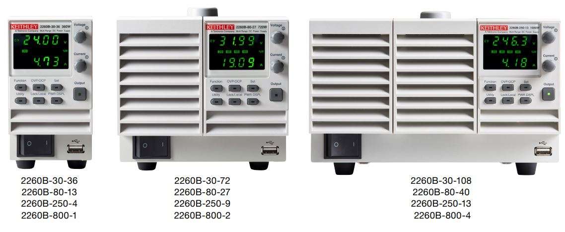 KEITHLEY 2280S-32-6 Bench Power Supply User Guide - Series 2260B Features