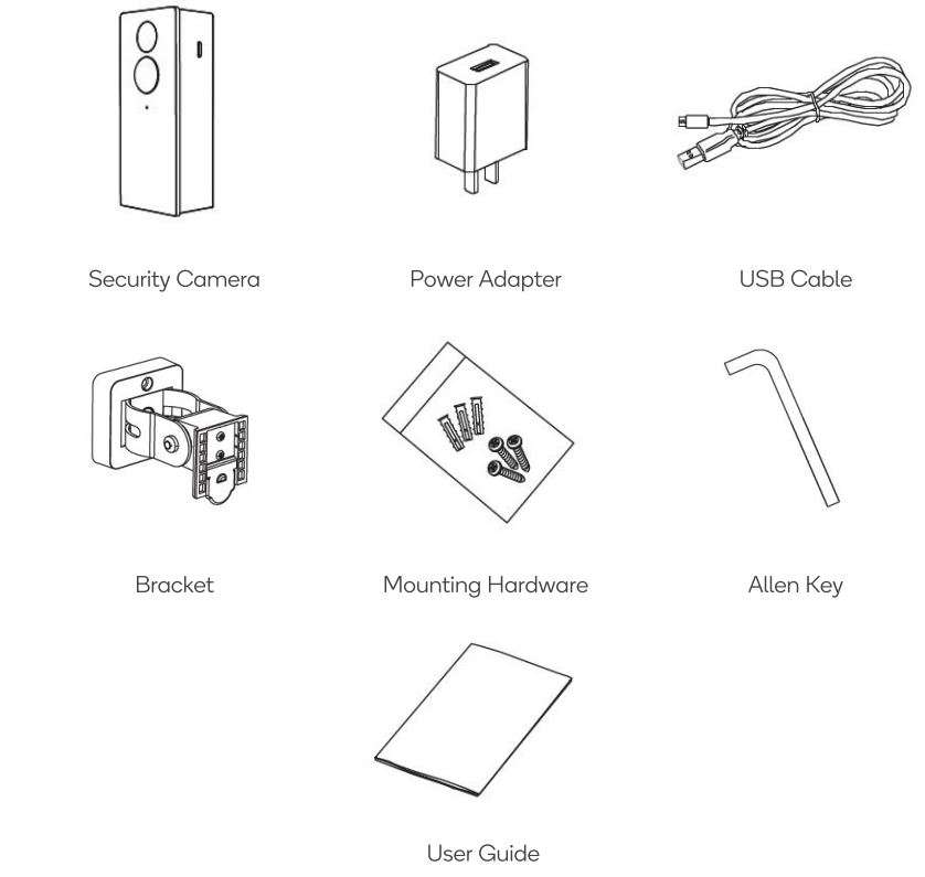 Kogan SmarterHome Outdoor Battery Powered 1080P Wireless Security Camera User Manual - Components