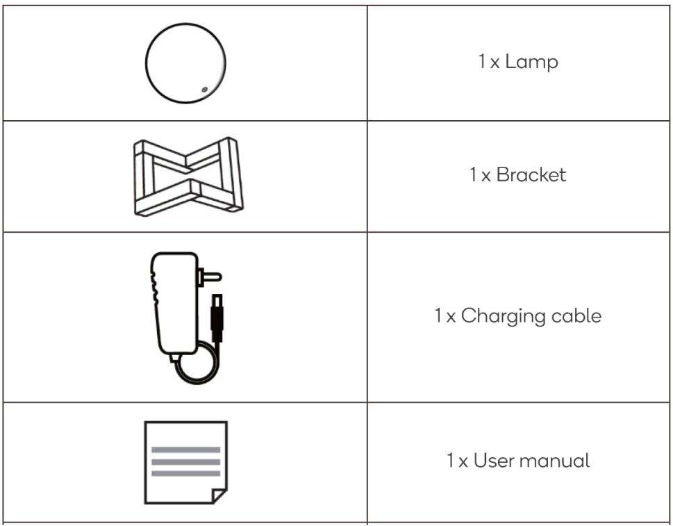 Kogan SmarterHome RGB + Cool & Warm White Smart Moon Lamp User Manual - IN THE BOX