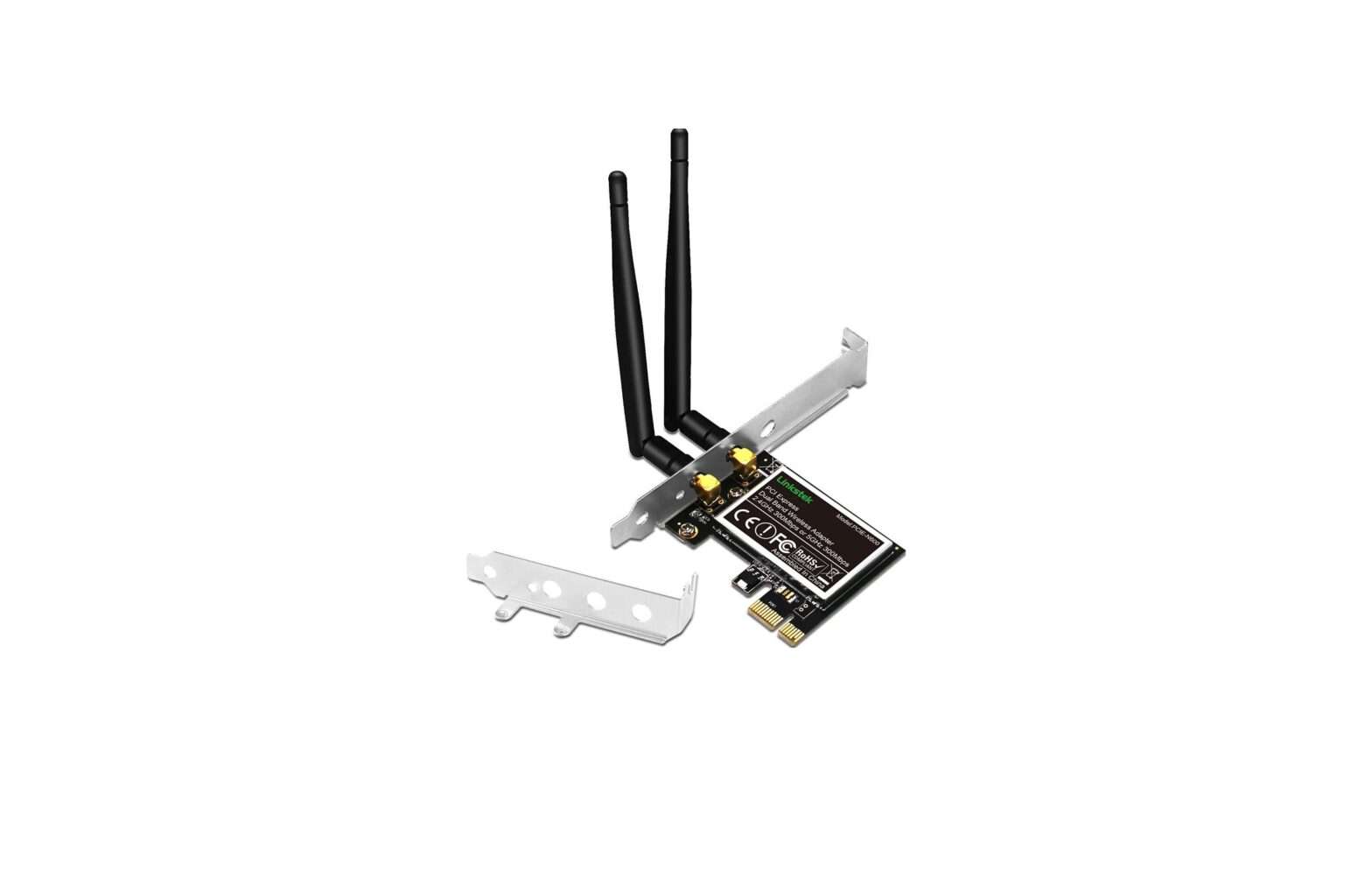LinksTek PCIE-N600 Dual Band PCIE WIfI Adapter User Manual - Featured image