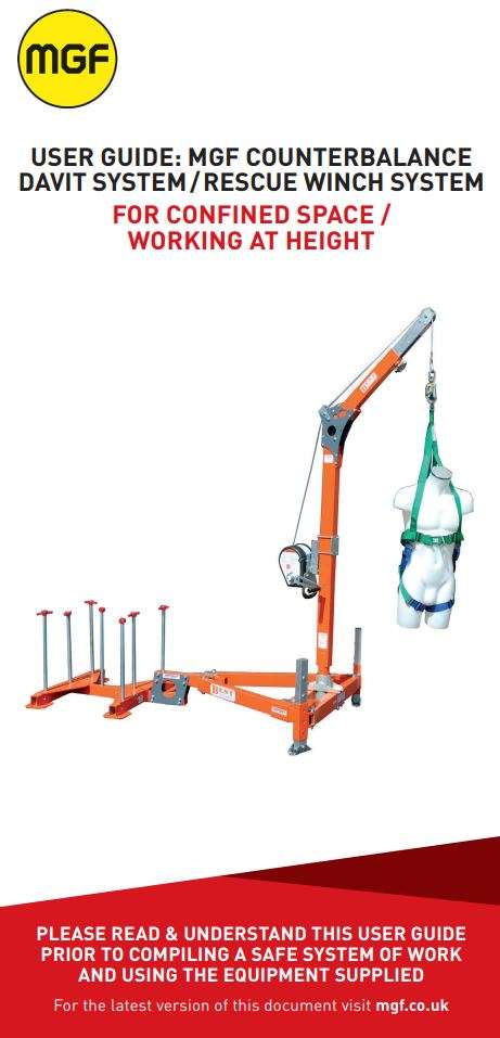 MGF Counterbalance Davit System Rescue Winch System User Guide