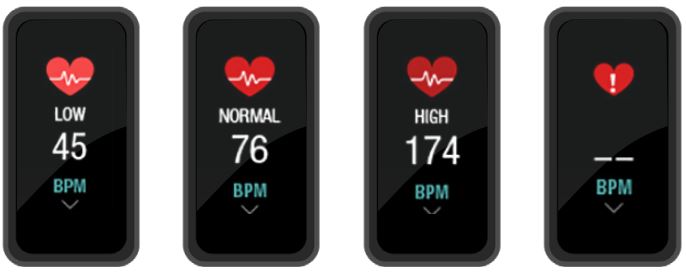 MIXX F1 Colour Fitness Tracker User Manual - HEART RATE