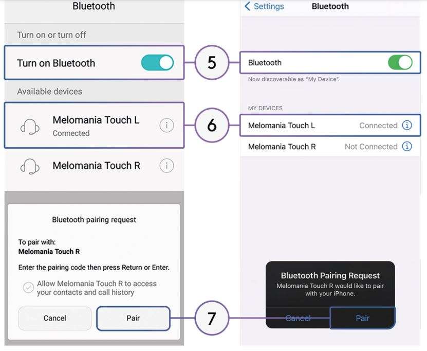 Melomania Touch - Quick Start Guide - WAIT FOR POP-UP NOTIFICATION AND