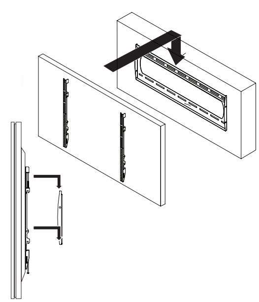 PREMIER MOUNTS P4263F Low Profile Mount for Flat Panels Installation Guide - Attaching the Flat Panel to the Wall Plate