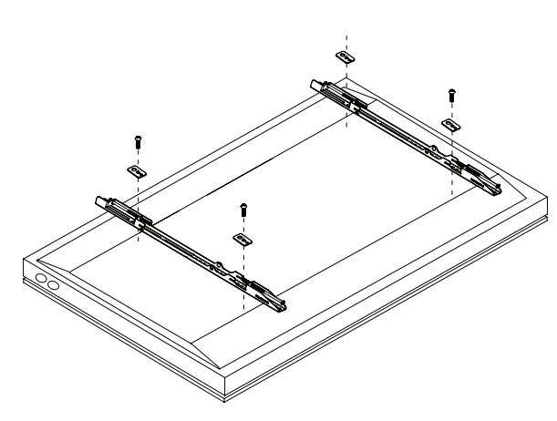 PREMIER MOUNTS P4263F Low Profile Mount for Flat Panels Installation Guide - Attaching the Mounting Bracket to the Flat Panel