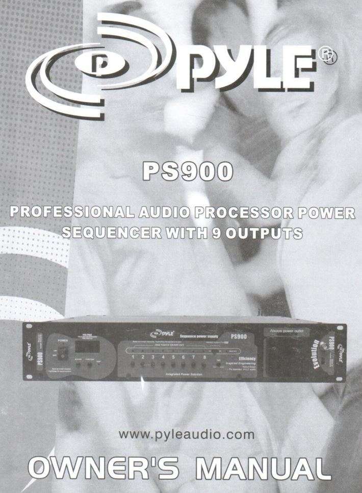Pyle Power Conditioner Processor Sequencer PS900 User Manual