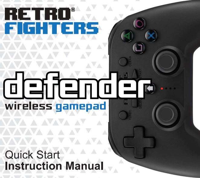 RETRO FIGHTERS 745808421007 Defender Wireless Gamepad Instruction Manual