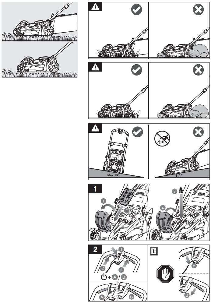 RYOBI RLM36X46HPG Battery Lawn Mower Instruction Manual - Fig 4