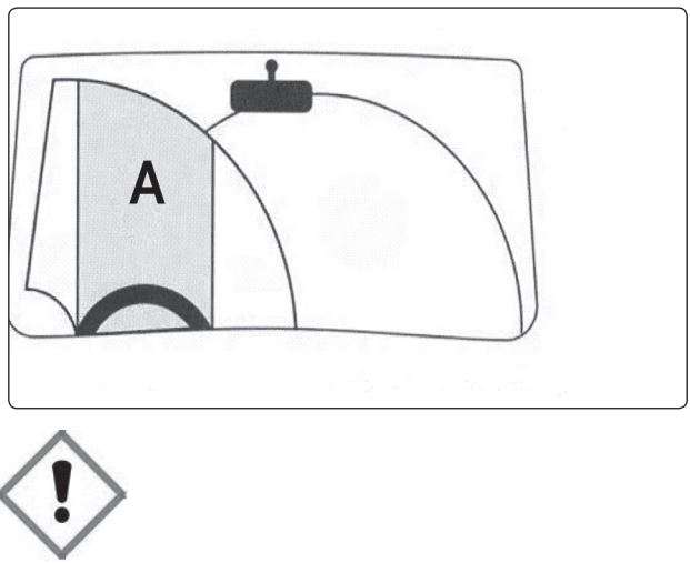 SEALEY SCS901 Windscreen Repair Kit Instructions - Centred on the centre of the steering wheel