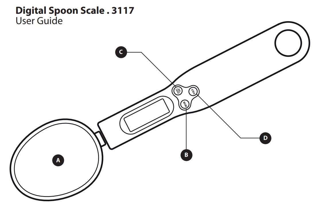 Seachem Digital Spoon Scale 3117 User Guide