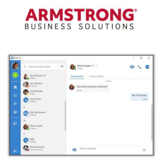 Software s Armstrong MaX UC Desktop Software User Guide