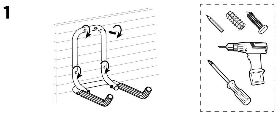 THULE 9771 Wall hanger User Manual - How to use