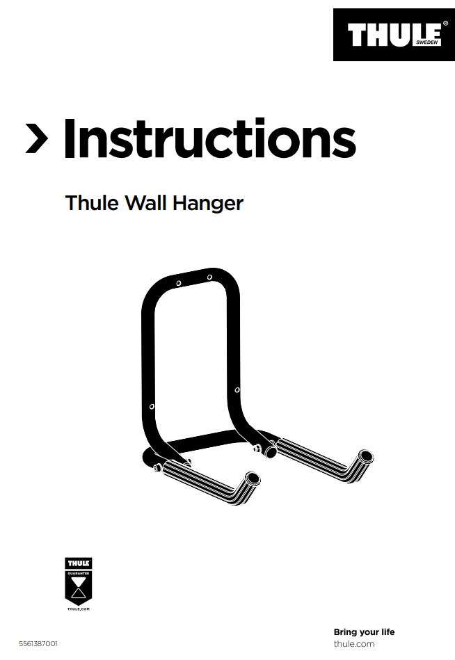 THULE 9771 Wall hanger User Manual