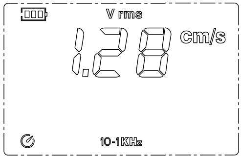 UNI-T UT315A Vibration Tester User Manual - Velocity Measurement
