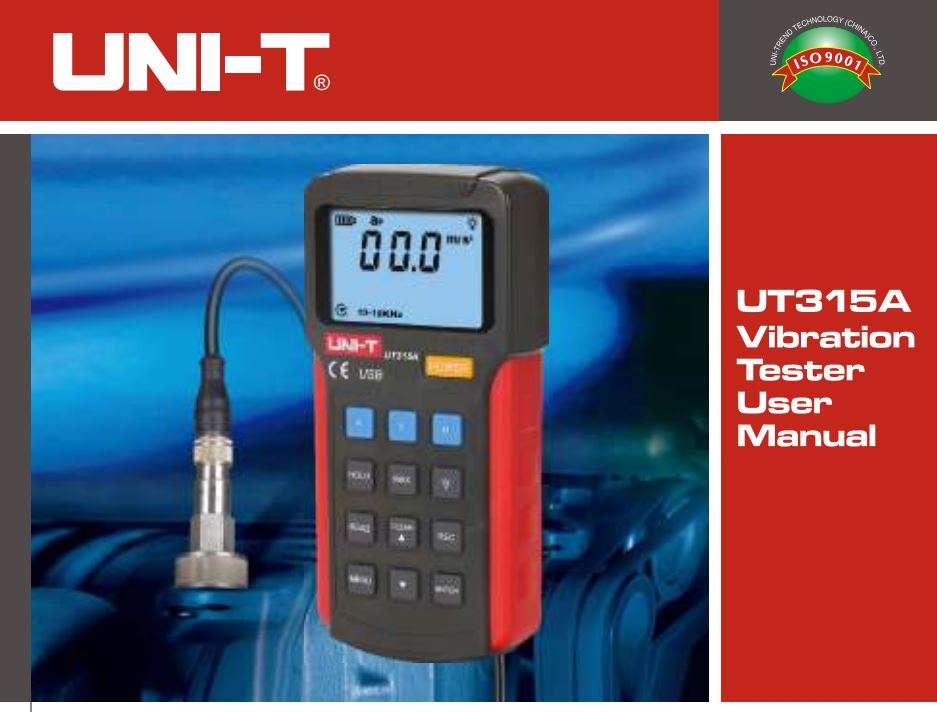 UNI-T UT315A Vibration Tester User Manual