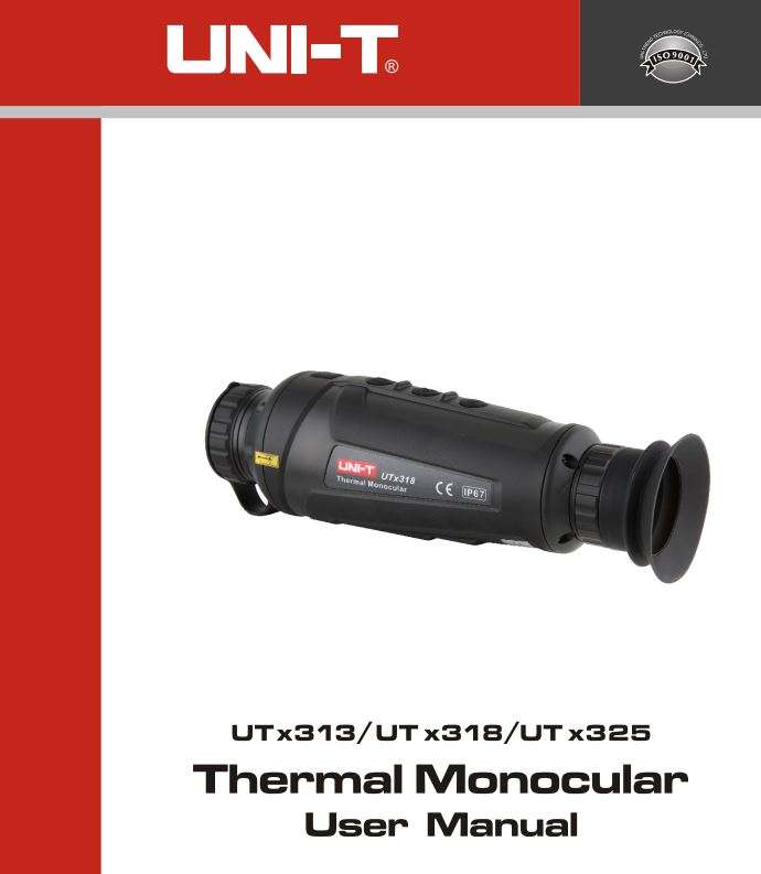 UNI-T UTx313 Thermal Monocular Instruction Manual