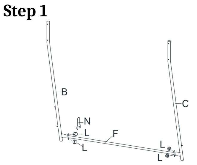 VINGLI V52 Metal Swing Stand User Manual - How to use Step 1