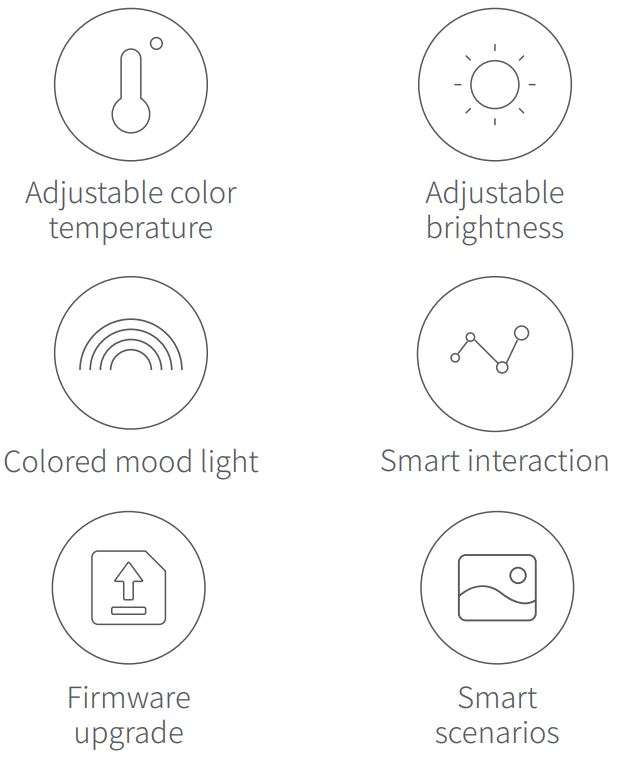 YEELIGHT YLDP005 Smart LED Bulb W3 Multicolor User Manual - Product Features