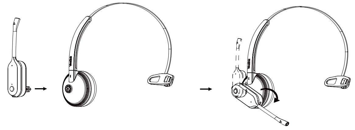 Yealink WH67 DECT Wireless Convertible Headset User Manual - Headband