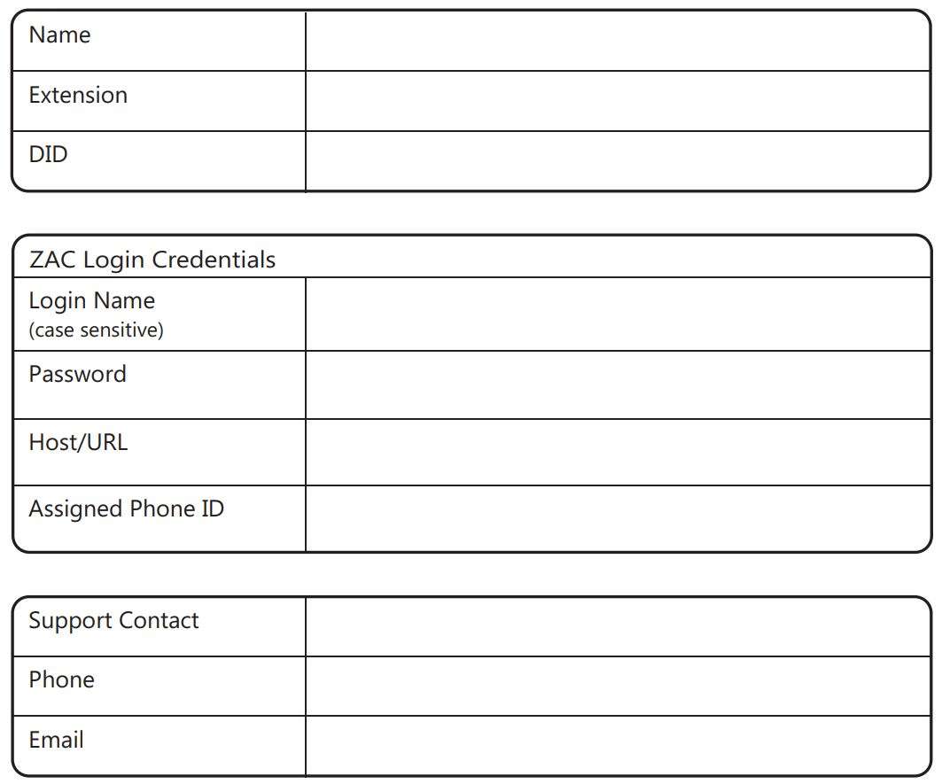ZULTYS Z 23GE Gigabit Business IP Phone User Guide - My Details