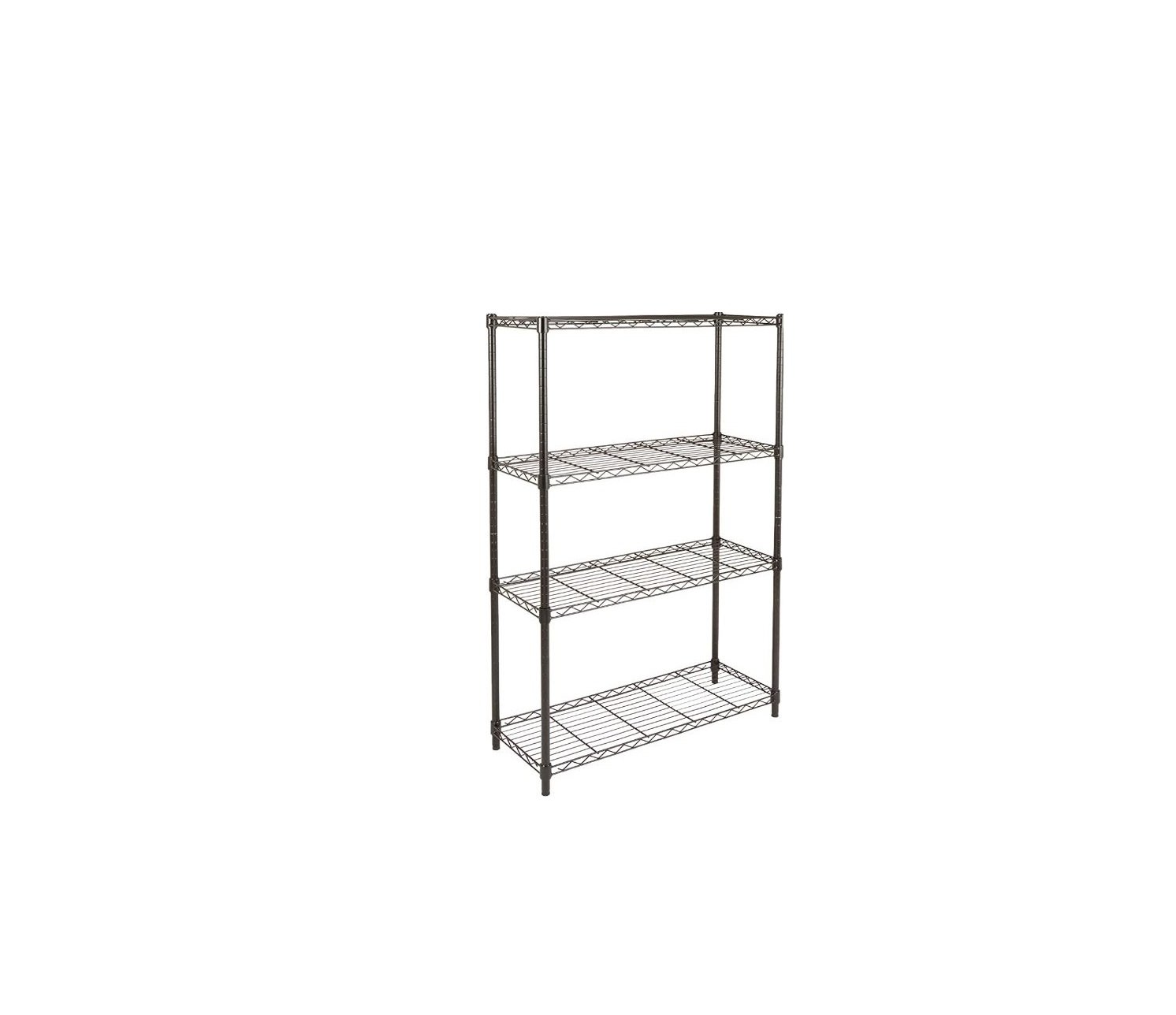 Amazon Basics B00NUS53CY 4-Shelf Adjustable, Heavy Duty Storage Shelving User Manual - feature image