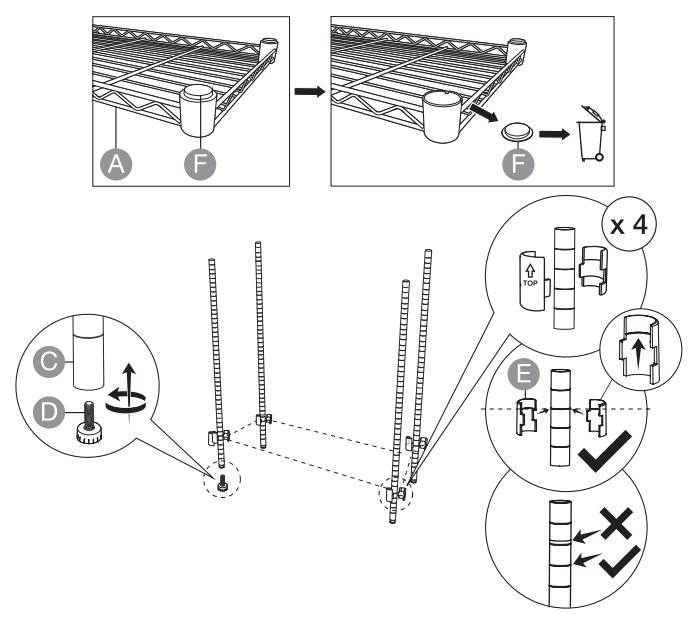 Amazon Basics B01M0A4B9M 5-Shelf Adjustable Heavy Duty Storage Shelving User Manual - 1