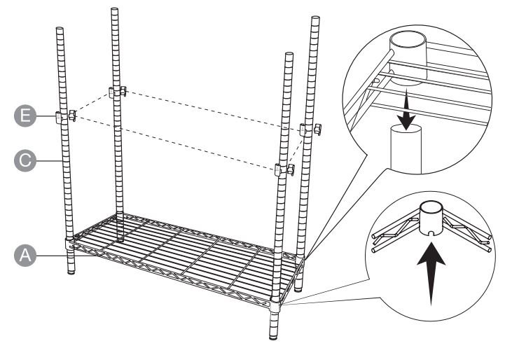 Amazon Basics B01M0A4B9M 5-Shelf Adjustable Heavy Duty Storage Shelving User Manual - 2