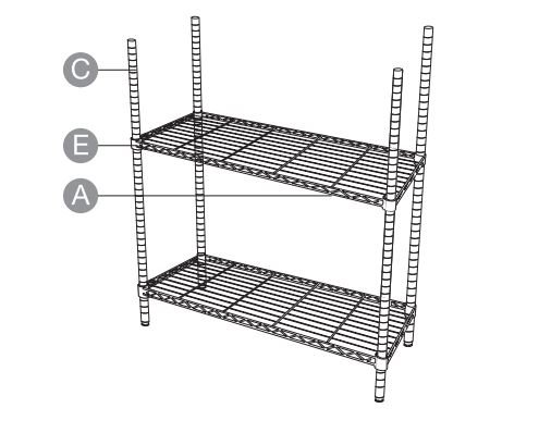 Amazon Basics B01M0A4B9M 5-Shelf Adjustable Heavy Duty Storage Shelving User Manual - 3