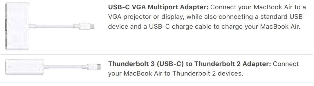 Apple MacBook Air Essentials User Manual - MacBook Air accessories