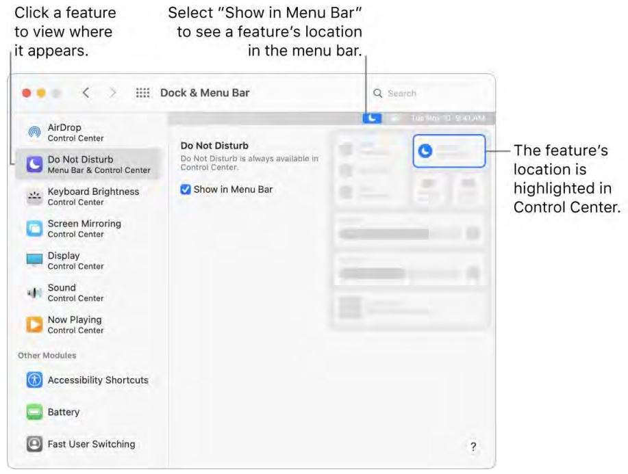 Apple MacBook Air Essentials User Manual - Pin your Control Center favorites