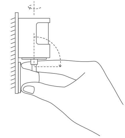 Aqara Motion Sensor P1 User Guide - Stick holder pedestal in the required area