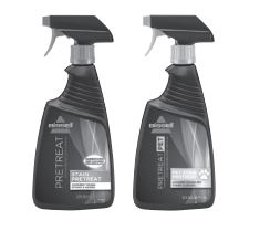 BISSELL 1548, 1550, 1551 PROHEAT 2X® REVOLUTION™ Deep Cleaner USER GUIDE - Pretreat stains for