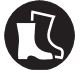 BOSCH UniversalChain 18 User Manual - Wear slip-resistant footwear