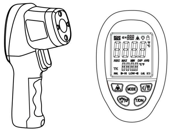 BTMETER BT-1500 Non-Contact Pyrometer 30 1 Industrial Laser Thermometer Gun User Manual - Introduction