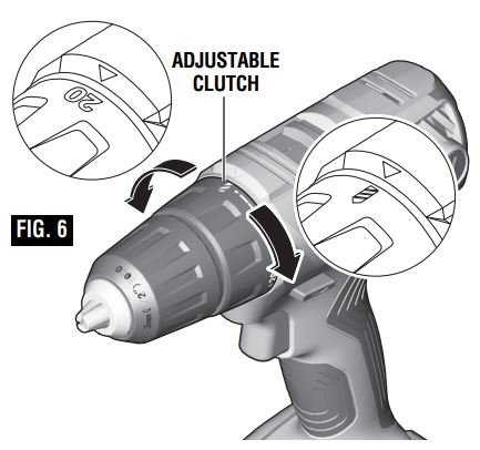Bosch GSR18V-190B22 Drill Driver Kit User Manual - fig 6