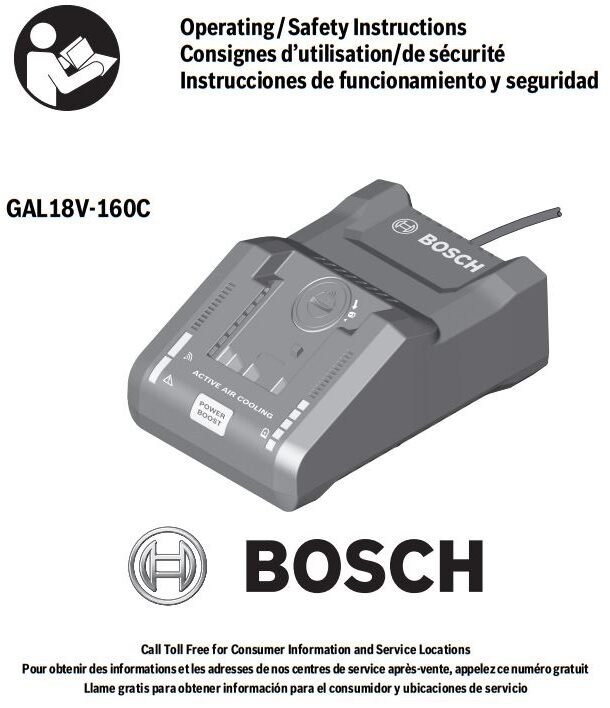 Bosch GXS18V-16N14 18V CORE18V Performance Starter Kit User Manual