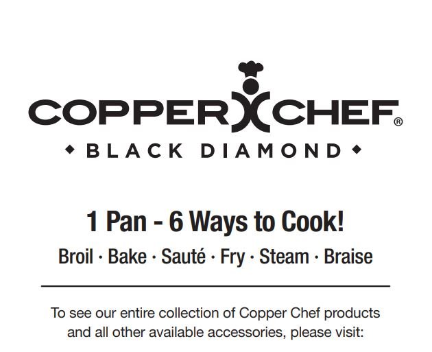 CUSTOMERCARES Copper Chef Black Diamond 2 Quart Sauce Pan User Manual