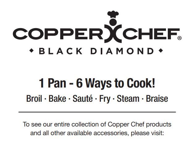 CUSTOMERCARES Copper Chef Black Diamond 5-Piece Set User Manual