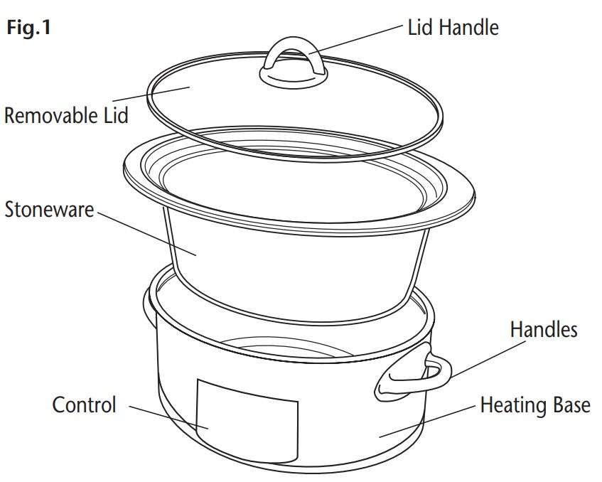 Crockpot™ 2133119 8-Quart Slow Cooker User Manual - figure 1