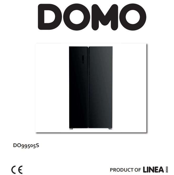 DOMO DO99505S Side by Side Fridge-Freezer Combination Instruction Manual