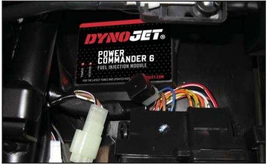 DYNOJET PC6-20009 Power Commander 6 Installation Guide - Using the supplied Velcro