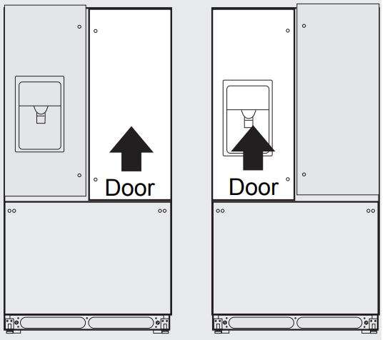 Frigidaire FRFS2823AW 27.8 Cu. Ft. French Door Refrigerator User Manual - Door opening
