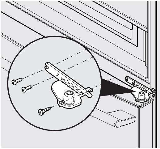 Frigidaire FRFS2823AW 27.8 Cu. Ft. French Door Refrigerator User Manual - Lower Hinge Removal