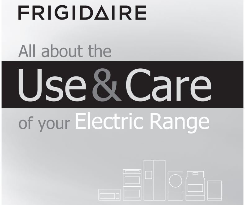 Frigidaire Gallery 30'' gcre3060af Freestanding Electric Range with Air Fry User Manual