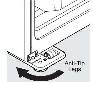 Frigidaire grfs2853af 27.8 Cu. Ft. French Door Refrigerator Instructions - Anti-Tip