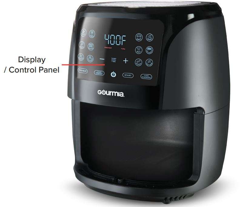 Gourmia GAF686 6-Quart Digital Air Fryer User Manual - Display