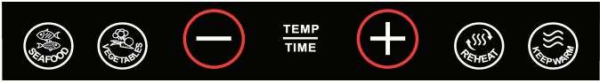 Gourmia GAF698 6-Qt Digital Air Fryer User Manual - Tap TEMP TIME again to adjust time